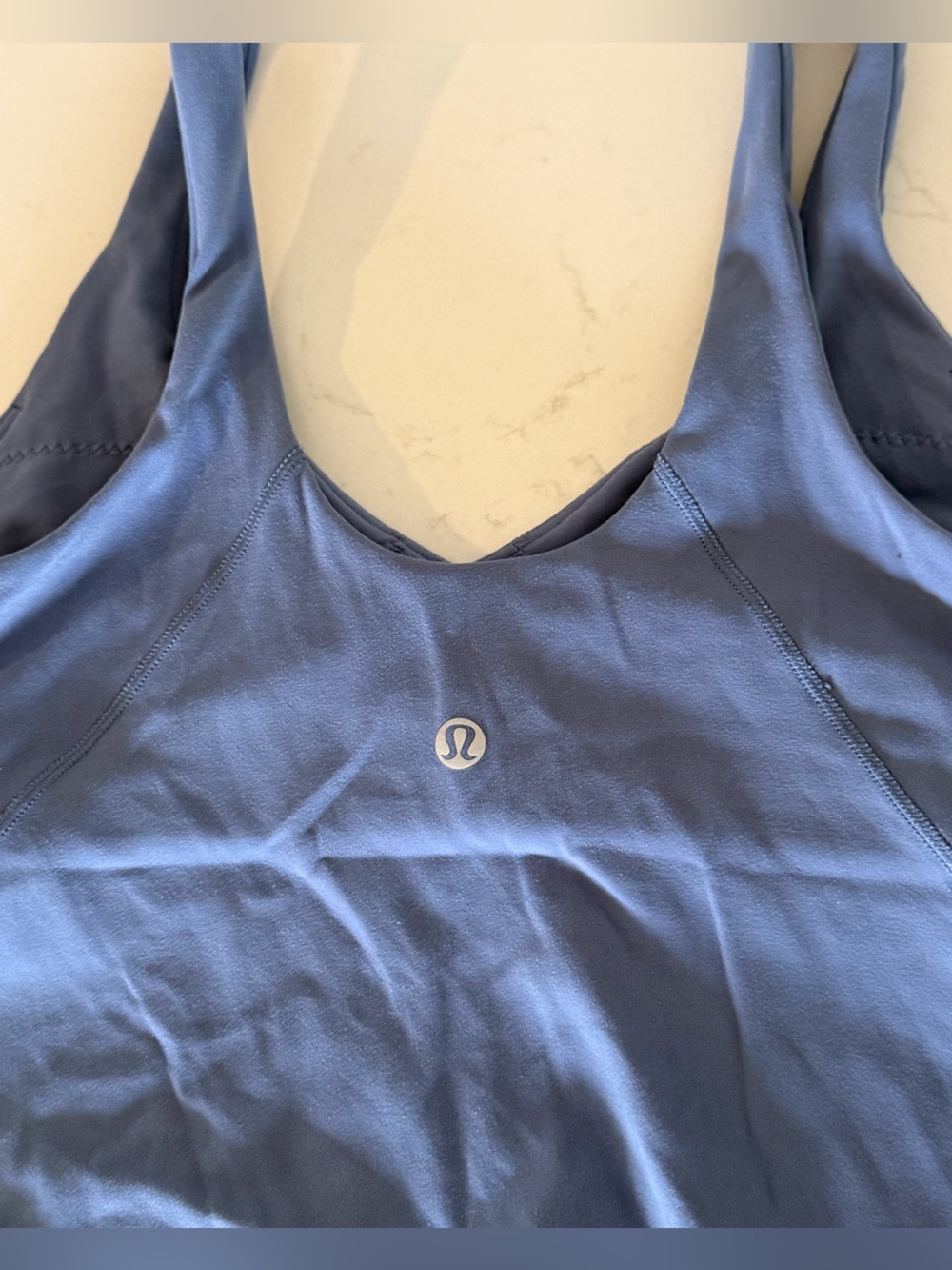 Lululemon Align Cropped Women’s Tank; dusk-blue/denim color - Picture 3 of 5